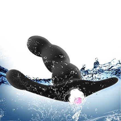 Vibrator Massager, Cupider 3 Speed Silicone Prostate Massager Waterproof Vibrating Electric Vibrator Massager- (Black)