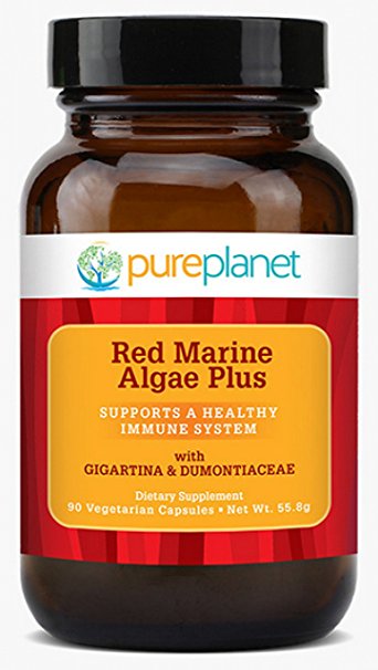 Pure Planet Red Marine Algae 500 mg 90 Vegetarian Capsules