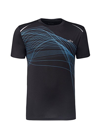 ZITY Sportswear Men's Moisture-Wicking Short-Sleeve T-Shirt