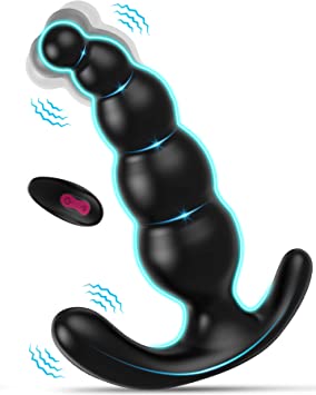 Remote Control Beaded Prostate Massagers，BOMBEX Edgar, Discreet Wearable Anal Vibrator With 9 Vibrating Modes, Dual Pleasure Point Stimulation Anal Sex Toys For Men，Women