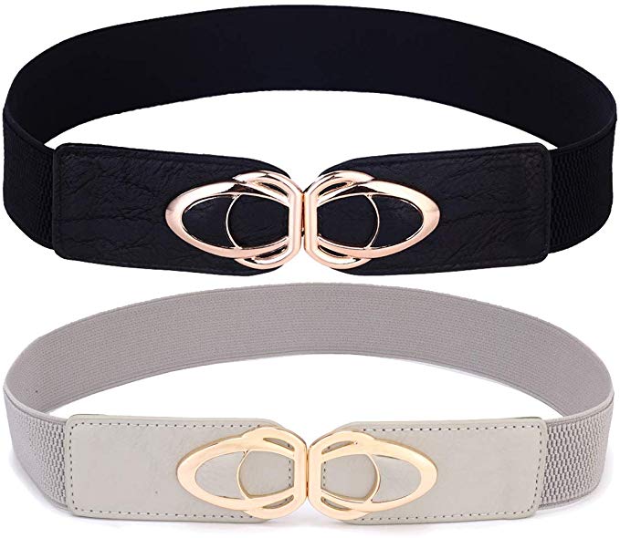 Beltox Womens Belts Elastic Stretch Cinch Plus Fashion Dress Belts for ladies