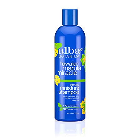 Alba Botanica Hawaiian Marula Miracle Therapy Moisture Shampoo 12 oz(355 ml)