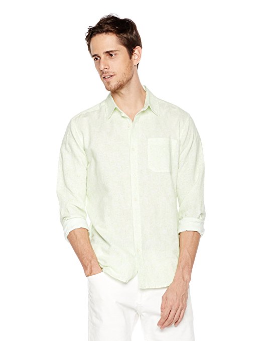 Isle Bay Linens Men's Slim-Fit Long-Sleeve Woven Shirt