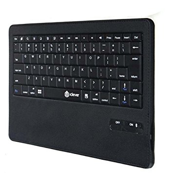 iClever Surface Pro Keyboard with Case, Detachable Wireless Keyboard with Folio Case for Microsoft Surface, Surface 2/Rt, RT2 / Surface Pro/ Pro 2 , Windows 8 Tablets 10.6 Inches