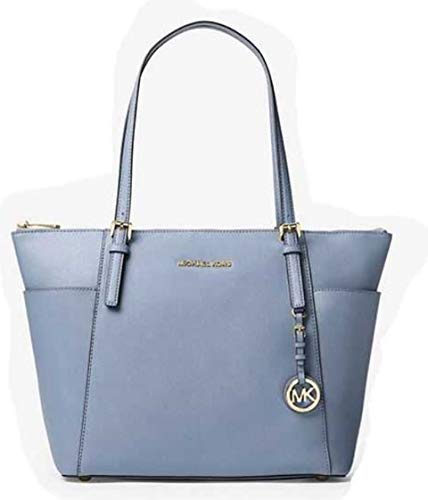 Michael Kors Women Jet Set Large Top-zip Saffiano Leather Tote Shoulder Bag