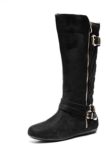 Mila Lady Hansel Zipper and Buckle Thigh high Riding Boots, Women Winter Tall Shoes, MANI