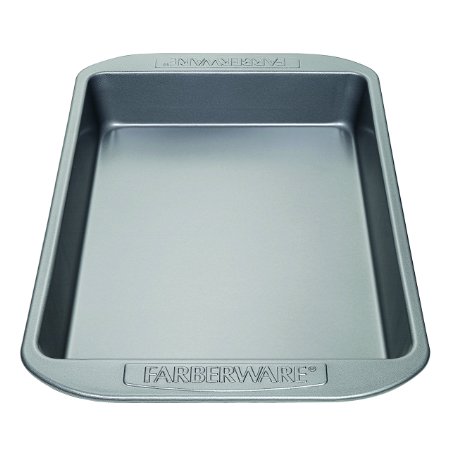 Farberware Nonstick Bakeware 9-Inch x 13-Inch Rectangular Cake Pan, Gray