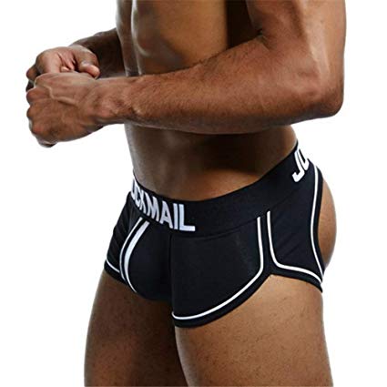 Mens Underwear Jockstrap Bottomless Men Boxer Shorts Backless Gay Underwear