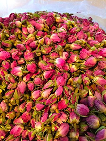 Organic Bio Herbs-Organic Dried Rose Petals Buds (Rosa Damascena) 6 Oz.