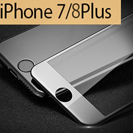 iPhone 8 Plus iPhone 7 Plus Screen Protector Explosion-proof 9H HD Clear Ultra Thin 0.2mm Full Coverage Tempered Glass (5.5 Inch Only ) - Black