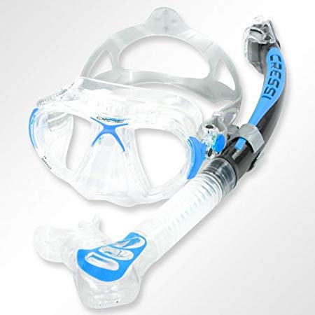 Cressi Nano Crystal Mask Snorkel Set (Made In Italy)