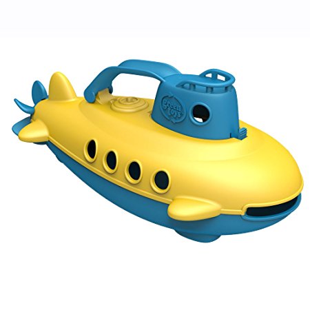 Green Toys Blue Handle Submarine Bath Toy ideal for Babies and Toddlers