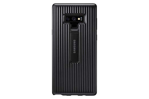 Samsung Galaxy Note9 Case, Rugged Military Grade Protective Cover with Kickstand, Black