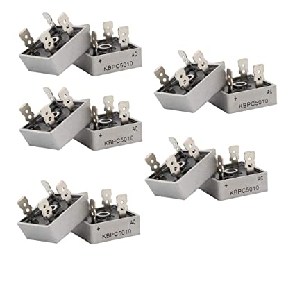 HiLetgo 10pcs KBPC5010 Diode Bridge Rectifier Diode 50A 1000V KBPC 5010 Power Rectifier Diode Electronic Components