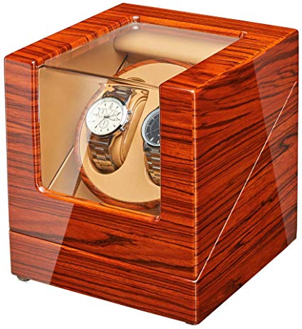 JQUEEN Watch Winder Box for Automatic Watches with Quiet Japanese Mabuchi Motor