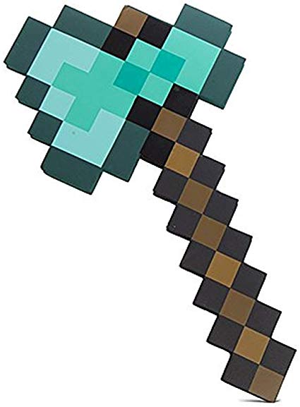 ThinkGeek Minecraft Diamond Axe - Chop Your Way to Minecraft Success