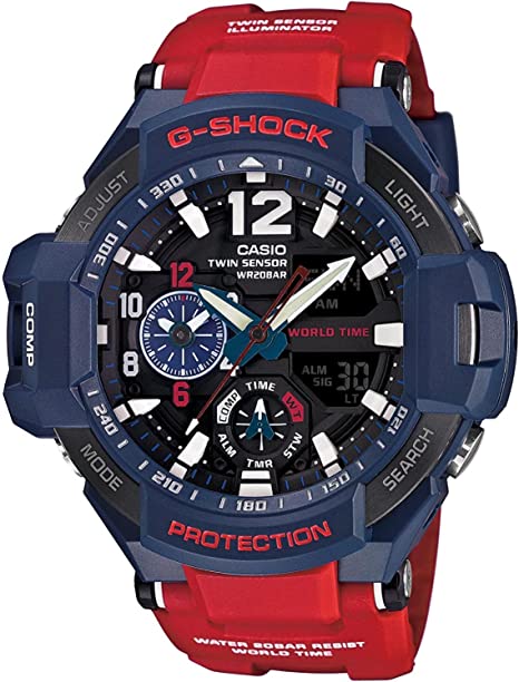 Casio G-Shock GA-1100 Gravitymaster Stylish Watch - Blue / One Size