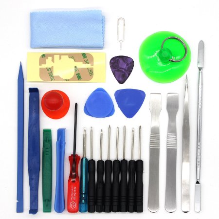 Kingsdun Tools 25 IN 1 Professional Universal Screen Removal Opening Repair Tool kit Pry Tools Kit Set Disassemble Kits For phone ,Ipad, Laptop and other mobile device