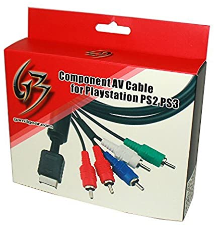 Gam3Gear Component AV Audio Video Cable for PS3 PS2