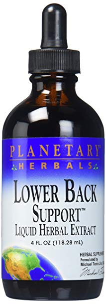 PLANETARY HERBALS Lower Back Support, Botanical Support for The Lower Back, 4 Fluid Ounce