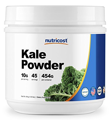 Nutricost Kale Powder 1LB - All Natural, Non-GMO, Gluten Free, Pure, Premium Kale