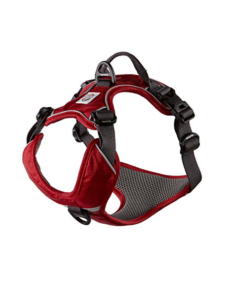 My Busy Dog Dog Harness by No Pull, Easy On/Off, Front and Back Leash Attachments, Handle, Metal Strap Adjuster to Keep Fit | Perfect for Small or Large Dogs | Size Chart in Pictures