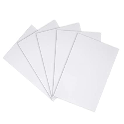 uxcell Corrugated Plastic Sheets,3mm White Blank Yard Lawn Signs,8 Inch x 12 Inch,Waterproof Sign Blank Board 5pcs