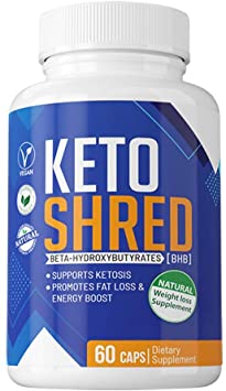 Keto Shred BHB Pills for Weight Loss - Keto Shred BHB Weight Loss Capsules - Natural Weight Loss Supplement (60 Capsules, 1 Month Supply)