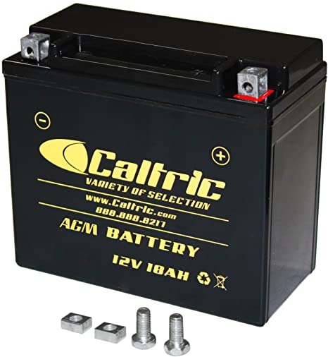 Caltric Ytx20L-Bs Agm Battery Compatible With Harley Davidson 65989-97 65989-97A 65989-97B 65989-97C