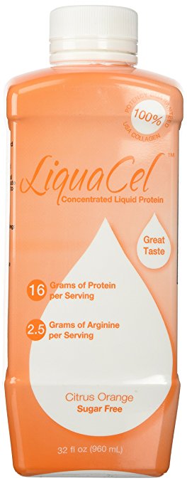 Liquacel Liquid Protein Sugar Free 32oz Orange Flavor