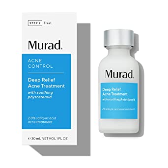 Murad Deep Relief Acne Treatment with 2% Salicylic Acid, Healing Treatment for Deep, Uncomfortable Acne