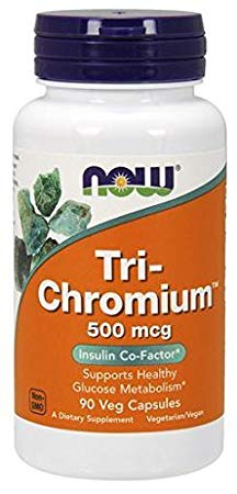 Now Foods Tri-Chromium, 500 mcg, 90 Veg Capsules, 1 Units