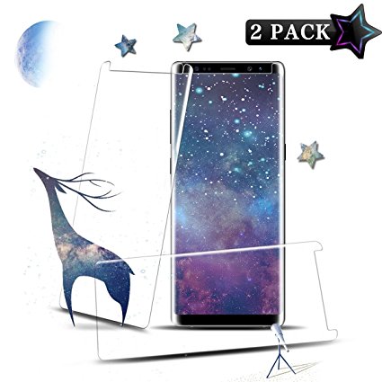 Besprotek Screen Protector for Galaxy Note 8, [2Pack] Tempered Glass Premium High Definition Clear, Anti-Scratch / Fingerprint / 3D for Galaxy Note 8 (Note 8 / 2Pack)