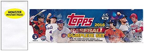 2016 Topps Baseball EXCLUSIVE MASSIVE 705 Card Retail Factory Set with 5 ROOKIE VARIATION Cards! Plus Bonus Wowzzer Mystery Pack with AUTOGRAPH or MEMORABILIA Card! Includes all Cards from Series 1&2