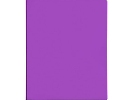 Lion 2-Pocket Plastic Folder with Fasteners, Purple, 1 Folder (92310-PR)
