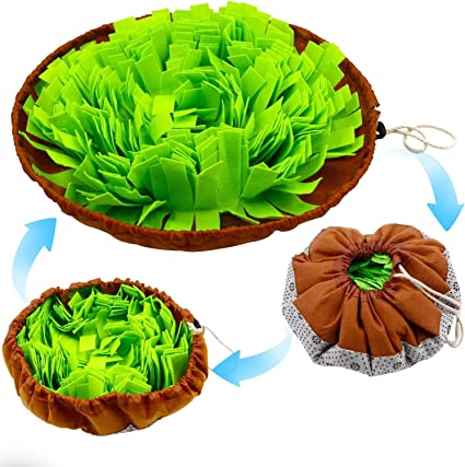 Snuffle Mat for Dogs Washable Snuffle Mat Dog Snuffle Mat for Puppies(48 x 48cm)