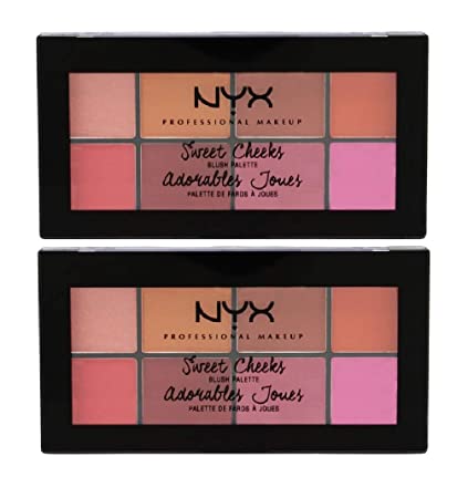 Pack of 2 NYX PROFESSIONAL MAKEUP Sweet Cheeks Blush Palette, SCBP01