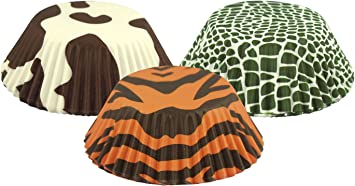 Fox Run Animal Prints II Bake Cup Set, 3 x 3 x 1.25 inches, Multicolored