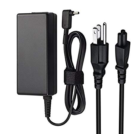 19V 2.37A 45W AC Charger for Acer Chromebook 11 13 14 15CB3 CB3-111 CB3-431 CB3-531 CB3-131 CB5 CB5-311 CB5-571 C720 C720p C740 C670 Laptop with 5Ft Power Supply Adapter Cord