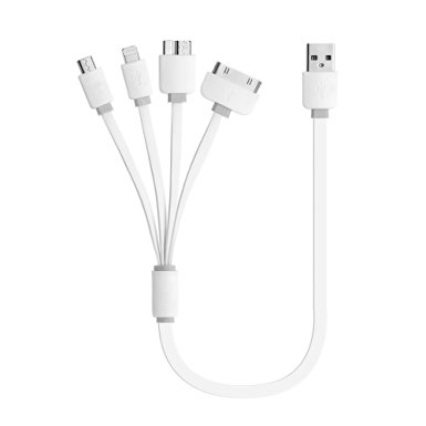 Multi Charging Cable, Multi USB Charging Cable Adapter with 8 Pin Lighting / 30 Pin / Micro USB for Iphone 4 4s 5 5s 5c 6 6s Plus iPad 2 3 4,Galaxy S5 S6,Htc,LG G3 G4(Gray)