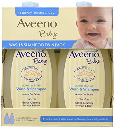 Aveeno Baby Wash and Shampoo, 36 Fluid Ounce