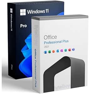 MS OfficeSuite Professional Plus 2021 & Windows 11 Pro - Retail Licenses for Windows (1 User, Lifetime Validity) COMBO Pack