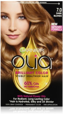 Garnier Olia Oil Powered Permanent Hair Color, 7.0 Dark Blonde