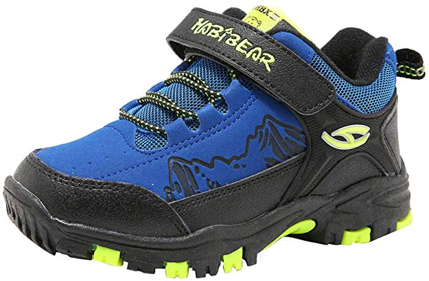 HOBIBEAR Boys Outdoor Hiking Shoes Kids Waterproof Athletic Sneakers