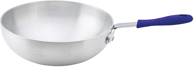 Winco Aluminum Stir Fry Pan, 11-Inch,Silver