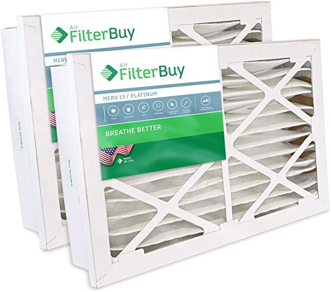 FilterBuy 20x30x5 Grille Honeywell FC40R1029, FC35A1068 Compatible Pleated AC Furnace Air Filters (MERV 13, AFB Platinum). 2 Pack.