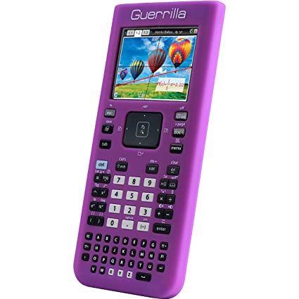 Guerrilla Silicone Case for Texas Instruments TI Nspire CX/CX CAS Graphing Calculator, Purple
