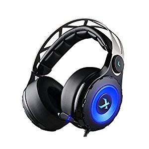 XIBERIA T18 Gaming Headphones 7.1 Virtual Surround Sound Over-Ear Gaming Headset with Retractable Microphone (Black)(USB)
