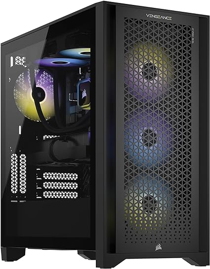 Corsair Vengeance i7500 Series Gaming PC - Liquid Cooled Intel Core i7 14700KF CPU - NVIDIA GeForce RTX 4080 GPU - 32GB Vengeance RGB DDR5 Memory - 2TB M.2 SSD - Black