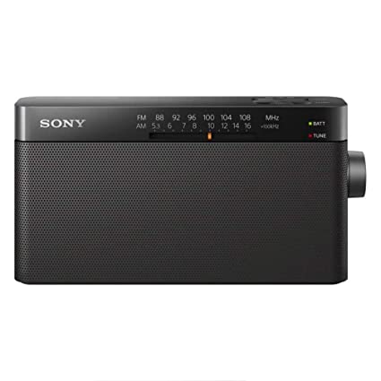 Sony ICF-306 Portable AM FM Radio (Black)